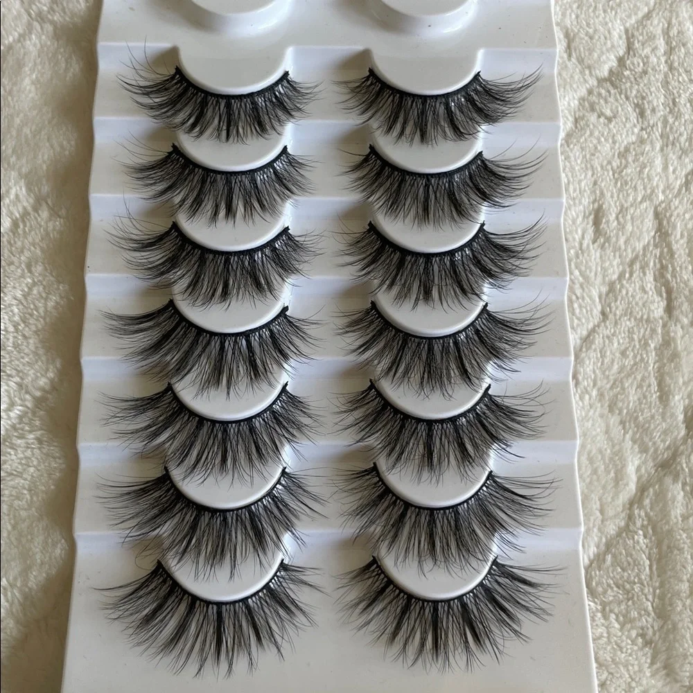 Voluminous Black False Eyelashes bundle Set 3 packs